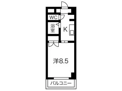すまいるKATO(1K/1階)の間取り写真