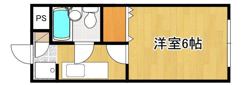 YOSHIDA BILD(1K/4階)の間取り写真