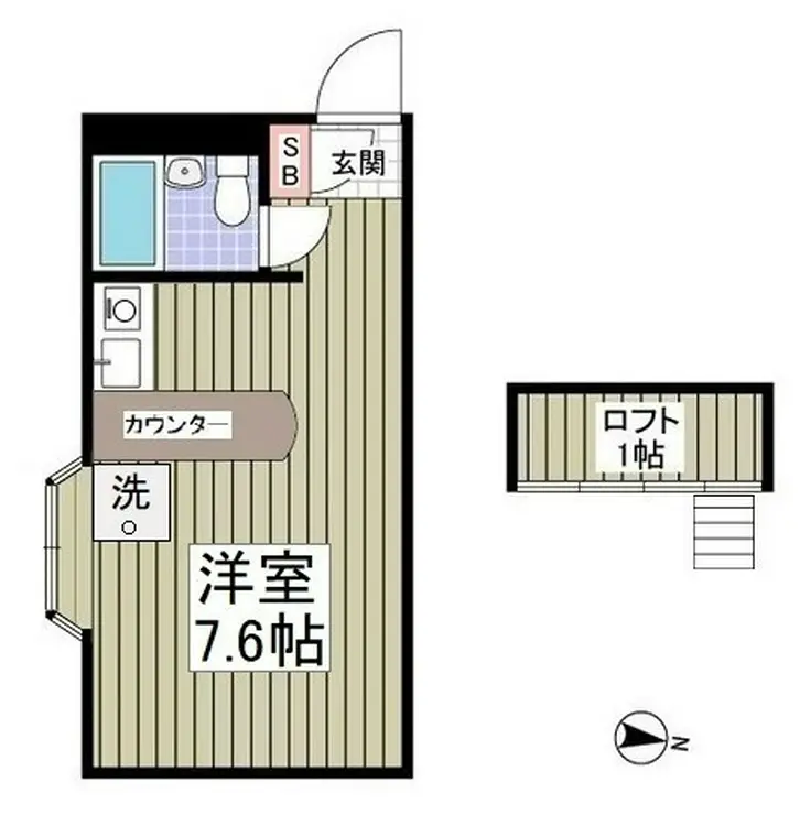 ベルピア弘明寺II 1階階 間取り