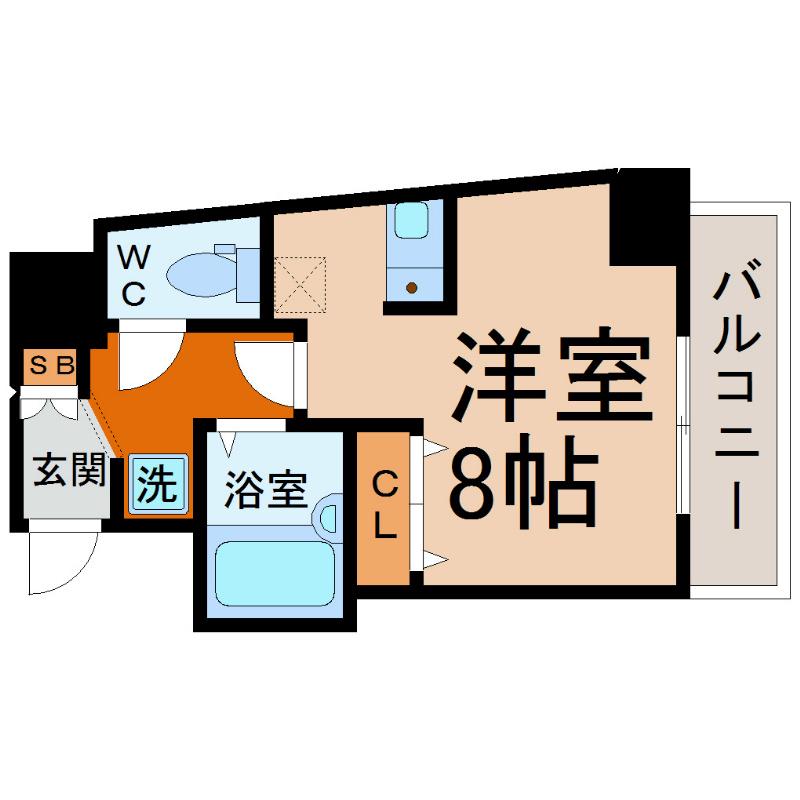 グレイス吹上(ワンルーム/5階)の間取り写真