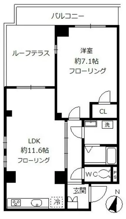 グランディール佐藤 5階階 間取り