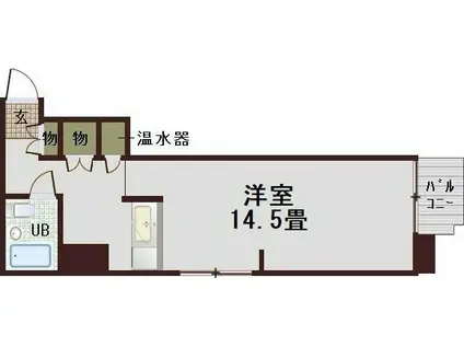 ダイアパレス豊田山之手(ワンルーム/7階)の間取り写真