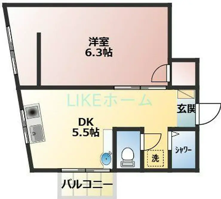 べるべーる高石神 2階階 間取り
