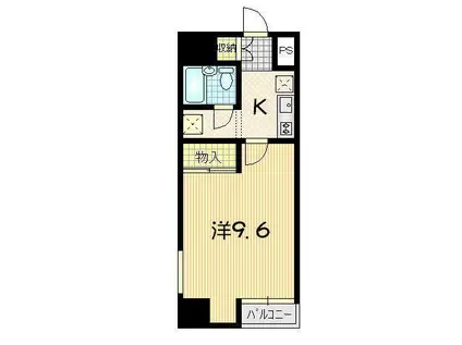 盛岡ダイカンプラザCITY(1K/5階)の間取り写真