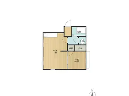 レクシーズ大蔵(1LDK/3階)の間取り写真