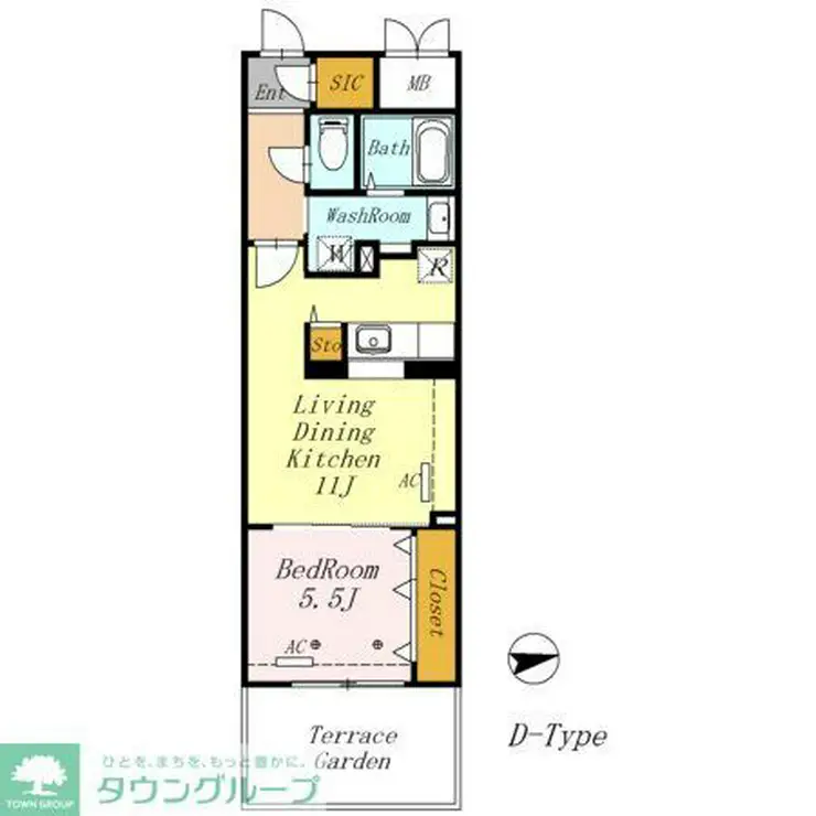 AZALETY上北沢 1階階 間取り