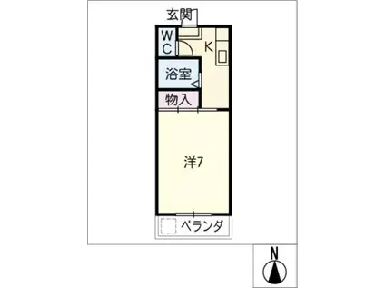 マイハウスあつみ(1K/3階)の間取り写真