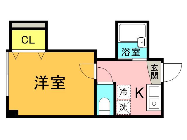 COMFORT AKEBONO(1K/3階)の間取り写真