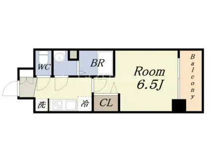 プレサンス OSAKA DOMECITYスクエア(1K/9階)の間取り写真