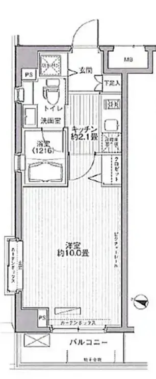 メゾンカルム西新宿 2階階 間取り