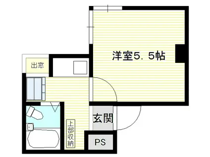 パーク常盤(1K/5階)の間取り写真