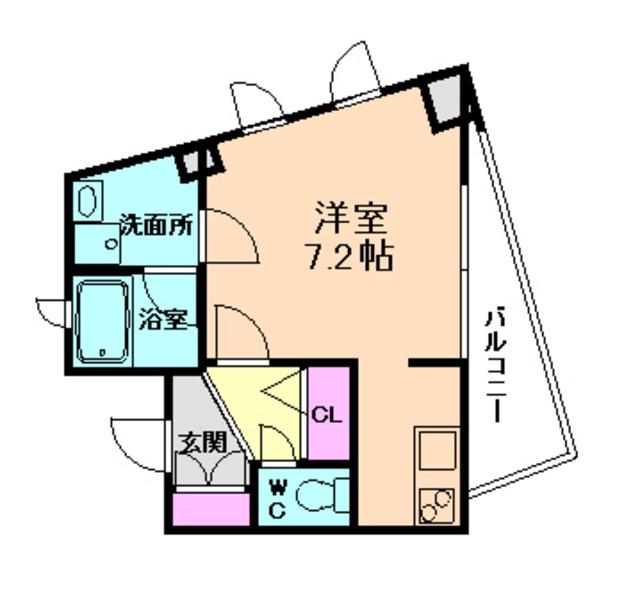 SHINKOU HOUSE HOTARUGAIKE(1K/3階)の間取り写真