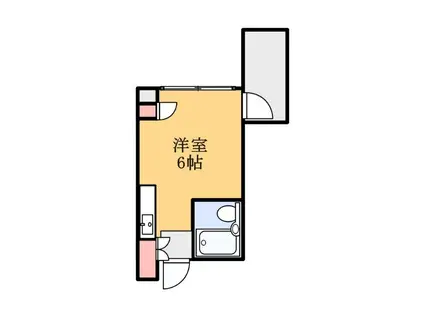 すいーとぴあ本郷(ワンルーム/3階)の間取り写真