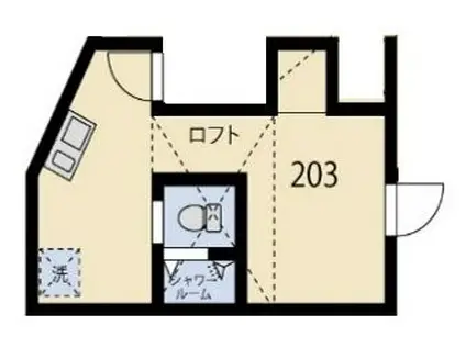 IL LEGAME KOENJI(ワンルーム/2階)の間取り写真