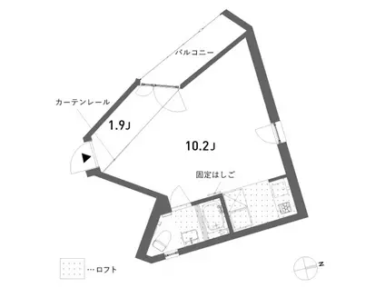 SAKAMURA HOUSE(ワンルーム/3階)の間取り写真