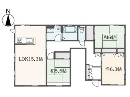 野庭町へーベルハウス(3LDK/1階)の間取り写真