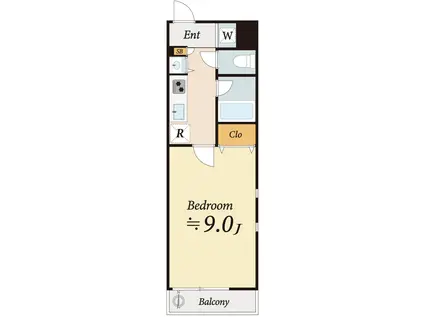 月村マンションNO30(1K/5階)の間取り写真