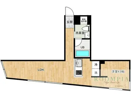 モンクレ桜新町(ワンルーム/1階)の間取り写真