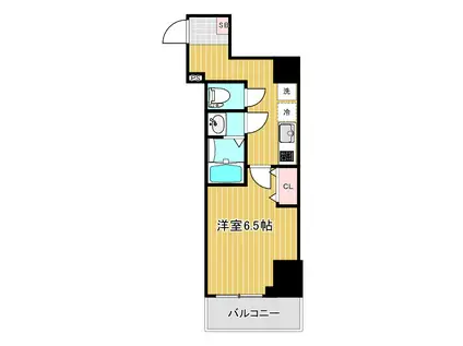 アドバンス難波南ノエル(1K/1階)の間取り写真