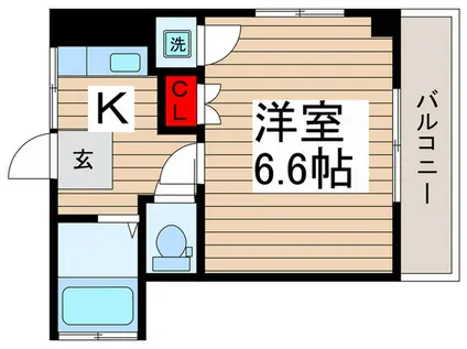 ベルコリーヌ上本郷(1K/2階)の間取り写真