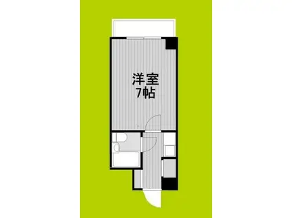 ライラックパークサイド鶴見(1K/3階)の間取り写真