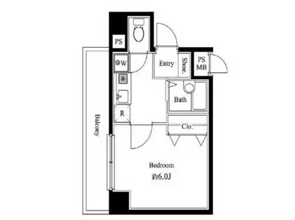 ヴェルステージ練馬(1K/7階)の間取り写真
