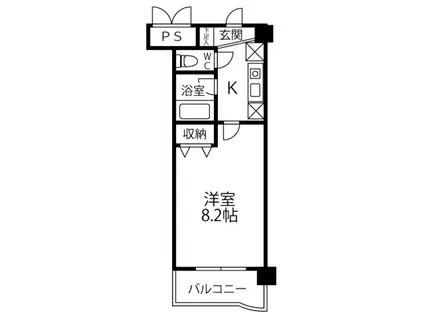 センチュリー曙II(1K/3階)の間取り写真