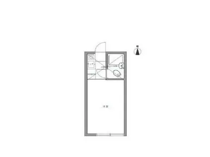 サンハイツ(ワンルーム/2階)の間取り写真