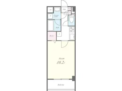 LA GRACIEUSE(1K/4階)の間取り写真