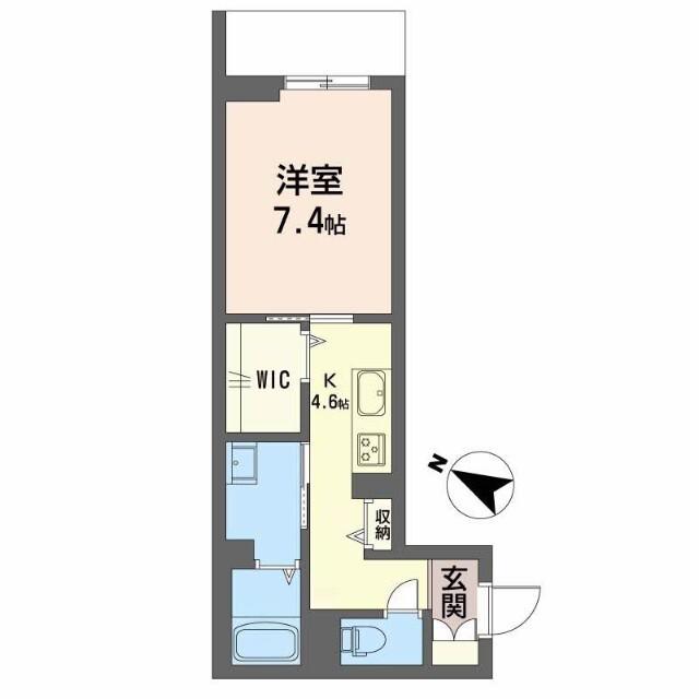 PARADISO本荘(1K/3階)の間取り写真
