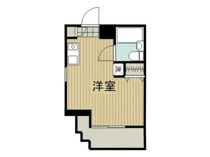 ラ・レジダンス・ド・ピエール(ワンルーム/2階)の間取り写真