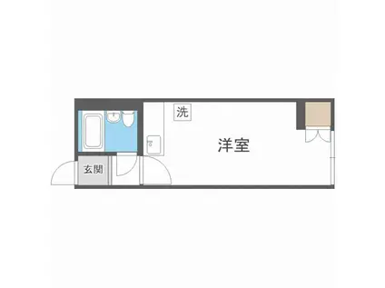 リバーサイド14(ワンルーム/4階)の間取り写真