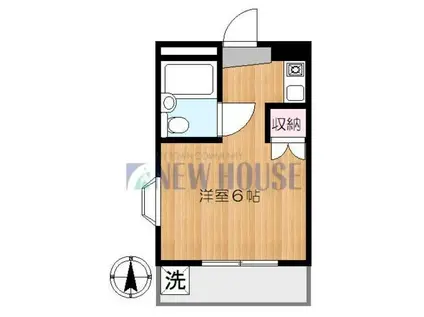 ロフトヒルズ(ワンルーム/2階)の間取り写真