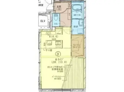 STELLASARA(1LDK/3階)の間取り写真