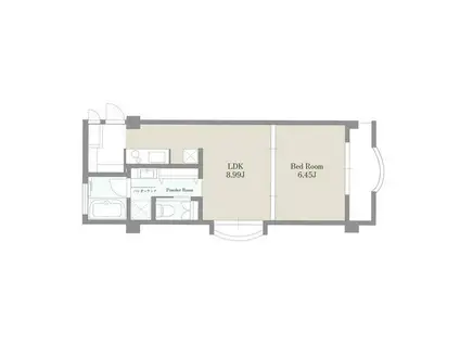 HARPORT SUGINAMI SUD(1LDK/3階)の間取り写真