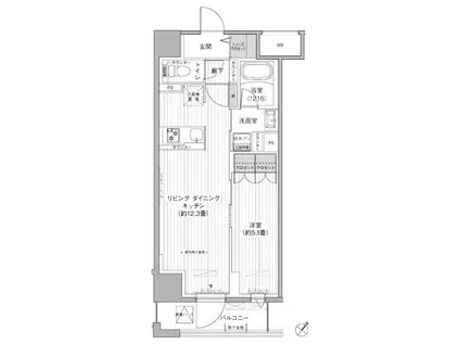 MAISON CHROLO(1LDK/4階)の間取り写真