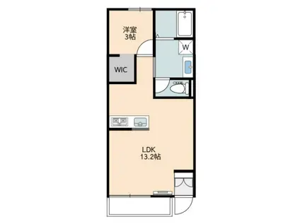 URBAN CELIS(1LDK/1階)の間取り写真