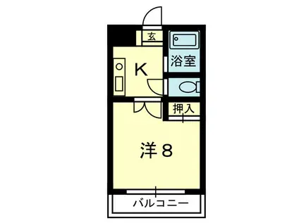 NWビル(1K/6階)の間取り写真