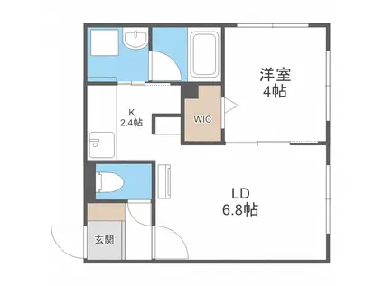 VOYAGE(1LDK/4階)の間取り写真