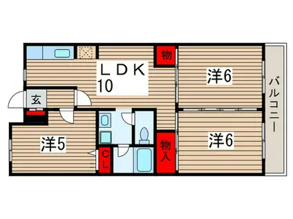 エクセルトーワ(3LDK/4階)の間取り写真