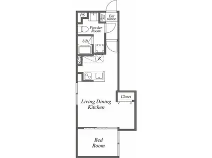ユーレジデンス下北沢(1LDK/3階)の間取り写真