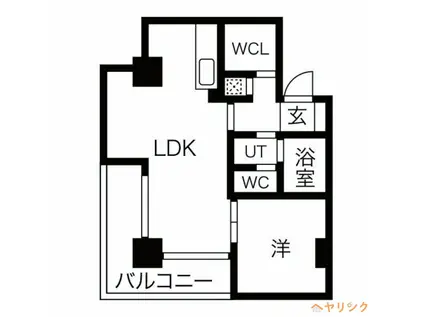 オズアロッジオ(1LDK/4階)の間取り写真