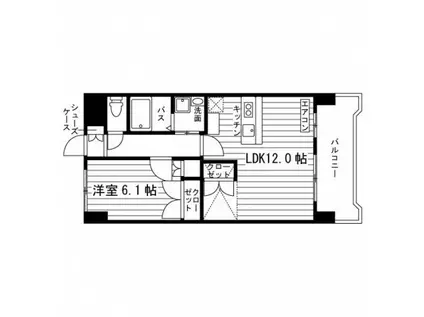 N・マグノリア(1LDK/2階)の間取り写真