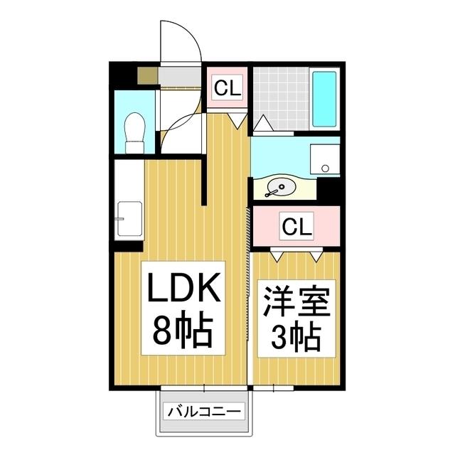 和音館NOBU(1LDK/2階)の間取り写真