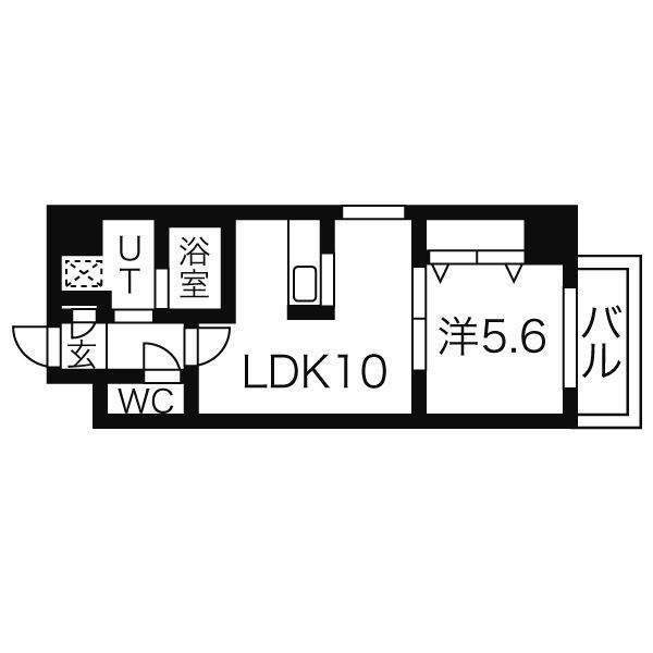 BLASTO RESIDENCE(1LDK/5階)の間取り写真