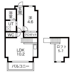 グランフォート新瑞橋(1LDK/3階)の間取り写真