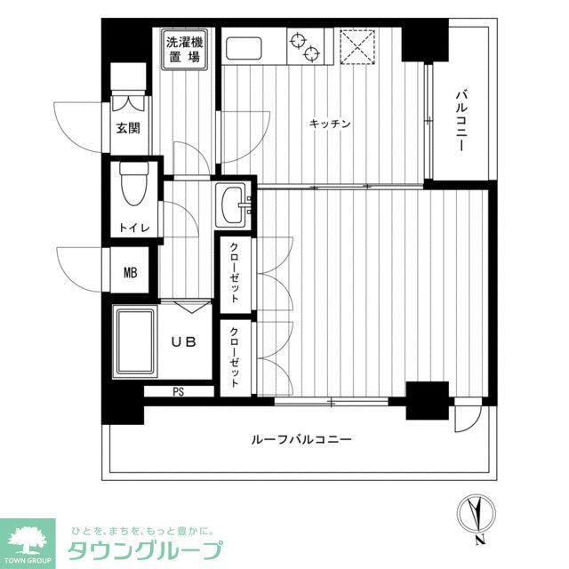 エスコート大森(1DK/5階)の間取り写真
