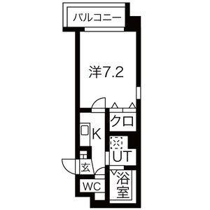 ルヴェール丸の内(1K/4階)の間取り写真