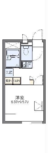 レオパレスエスペランサ泉(1K/1階)の間取り写真