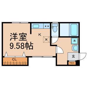 パークマンション(ワンルーム/2階)の間取り写真